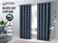New curtains readymade Blockout Moroccan Navy Blue 213CM Drop Carousel 1