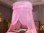 1Pc Pink Bed Canopy Dome Mosquito Net Hanging Bed Curtain Universal Size Carousel 1