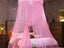 1Pc Pink Bed Canopy Dome Mosquito Net Hanging Bed Curtain Universal Size Carousel 4