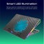 VERTUX Gaming Portable Height Adjustable RGB LED Cooling Pad with Fan Speed Cont Carousel 5