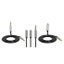 PROMATE 3-in-1 Auxiliary cable with 3.5mm Audio Cable splitter. Colour Black S Carousel 1