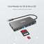 UNITEK 8-in-1 Multi-Port Hub with USB-C Connector. Supports PD100W & Includes 2x Carousel 7