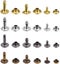180pcs Leather Rivets Metal Double Cap Rivet Studs DIY Kit 3651804 Carousel 4