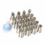 21PCS Spherical Ball Cream Nozzle Pastry Stainless Steel Icing Piping Tips Set Carousel 3