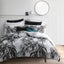 Logan and Mason Platinum Bermuda Quilt Cover Set Black Carousel 1