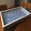 Bone Inlay Rectangular Tray in Quatrefoil/Indigo Carousel 4