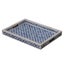 Bone Inlay Rectangular Tray in Quatrefoil/Indigo Carousel 6