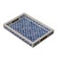 Bone Inlay Rectangular Tray in Quatrefoil/Indigo Carousel 7
