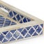 Bone Inlay Rectangular Tray in Quatrefoil/Indigo Carousel 8