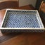 Bone Inlay Rectangular Tray in Quatrefoil/Indigo Carousel 9