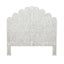 Bone Inlay Moghul Bedhead in Queen/Grey Carousel 4