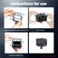 Aluminum Alloy Camera Cage with Double Cold Shoes Mount Replacement for GoPro 9 Carousel 9
