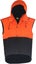 Caution Hooded Oilskin D/O Sleeveless Vest - Orange or Yellow - Sizes S to 7XL Carousel 3