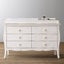 Bone Inlay Provincial 6 Drawer Dresser in Grey Carousel 3