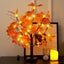 24 Led Artificial Maple Tree With Autumn Lights Halloween Thanksgiving Tabletop Carousel 2