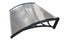 Door Canopy W150xD100cm DIY Window Door Awning Sun Shade with Clear Roof Panel Carousel 1