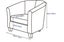 Tub Chair Cover + Cushion Cover Elastic Fabric Carousel 12