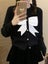 XFPV Sweet Color Contrast Bow Metal Button Sweater Women Leisure Carousel 3