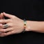 1pcs Bracelet Natural Stone Women's Hand Bracelets Cross Border Alloy Carousel 6