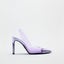 TRAF ZA Women Sandals Purple Transparent Pointed Toe High Heels Carousel 4