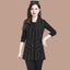 Middle-aged Women's Striped Vest Jacket Spring Autumn Coat New Carousel 3