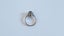 Stunning 18 CT White Gold Gold Art Deco Era 1.5 Carat Blue Zircon Solitaire Ring Carousel 5