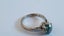 Stunning 18 CT White Gold Gold Art Deco Era 1.5 Carat Blue Zircon Solitaire Ring Carousel 6