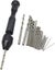 21PCS Micro HSS Twist Drill Bits Set With Aluminum Small Pin Vise Hand Drill Bit Carousel 1