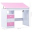Children Drawing Study Desk Tiltable Pink and White Xniaai Carousel 2