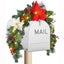 hristmas Mailbox Decorations Wintry Berries Greenery Branches Cones Carousel 1