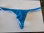 Men's Striped Partly Transparent G String Thong in up to 3 Colours Carousel 1