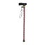 Folding T Handle Cane - Red Hat Pattern Lightweight Walking Stick Carousel 5