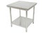 0.8m x 0.8m Stainless Steel Commercial Work Bench Counter Top with Lower Shelf Carousel 1