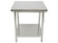0.8m x 0.8m Stainless Steel Commercial Work Bench Counter Top with Lower Shelf Carousel 2