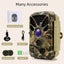 Trail Camera 32MP 1440P HD Video Low Glow Night Vision with Motion Activated Carousel 6