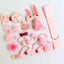 18 Pieces Set Childrens Head Ornaments Barrettes Side Clip Girls Hair Carousel 2