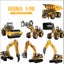 Die-cast Demolition Digger Model Scale, 1:40, Huina 1911 YELLOW Carousel 19