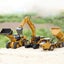Die-cast Demolition Digger Model Scale, 1:60, Huina 1811 YELLOW Carousel 18