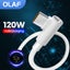 Olaf 120W Usb Type C Game Fast Charging Cable 90 Degree Elbow Carousel 2