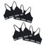 4x Bonds Sports Seamless Racer Back Crop Top Girl Black Training Bra UXNK2A Bulk Carousel 1