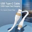 1PC 1.2m Data Line 120W Extra Thick 6A USB C Type C Cable Universal Carousel 5
