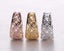 Rose-Gold Filigree Huggie Earrings "Noeline" Carousel 6