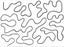 Quilting Full Line Stencil Meander Reusable for Quilts A4 New 6.5 x 9inch #30... Carousel 1