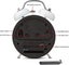 Analog Alarm Clock Extra Loud Twin Bells Retro White Silent Carousel 2