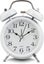 Analog Alarm Clock Extra Loud Twin Bells Retro White Silent Carousel 3