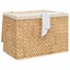 Laundry Basket with 3 Sections 75x42.5x52 Cm Water Hyacinth Tppona Carousel 3