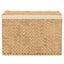 Laundry Basket with 3 Sections 75x42.5x52 Cm Water Hyacinth Tppona Carousel 5