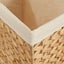 Laundry Basket with 3 Sections 75x42.5x52 Cm Water Hyacinth Tppona Carousel 8