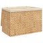 Laundry Basket with 3 Sections 75x42.5x52 Cm Water Hyacinth Tppona Carousel 10