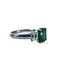Platinum and 18K Gold 2.50ctw Emerald and Diamond 3 Stone Engagement Ring Carousel 3
